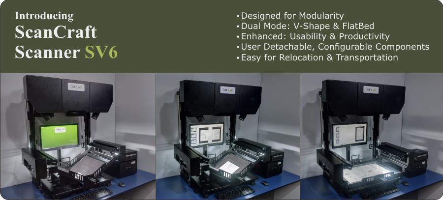 ScanCraft SV6 Dual Mode Book Scanner